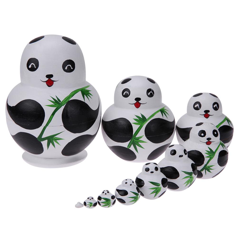 

10pcs/Set Panda Matryoshka Nesting Dolls, 501 Original