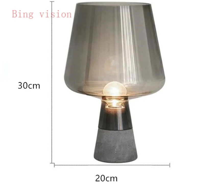 American LED Table Lamp Glass Living Room Loft Decr Home Countryside Simple Desk Lamp Pastoral Bedroom Bedside Art Table Light