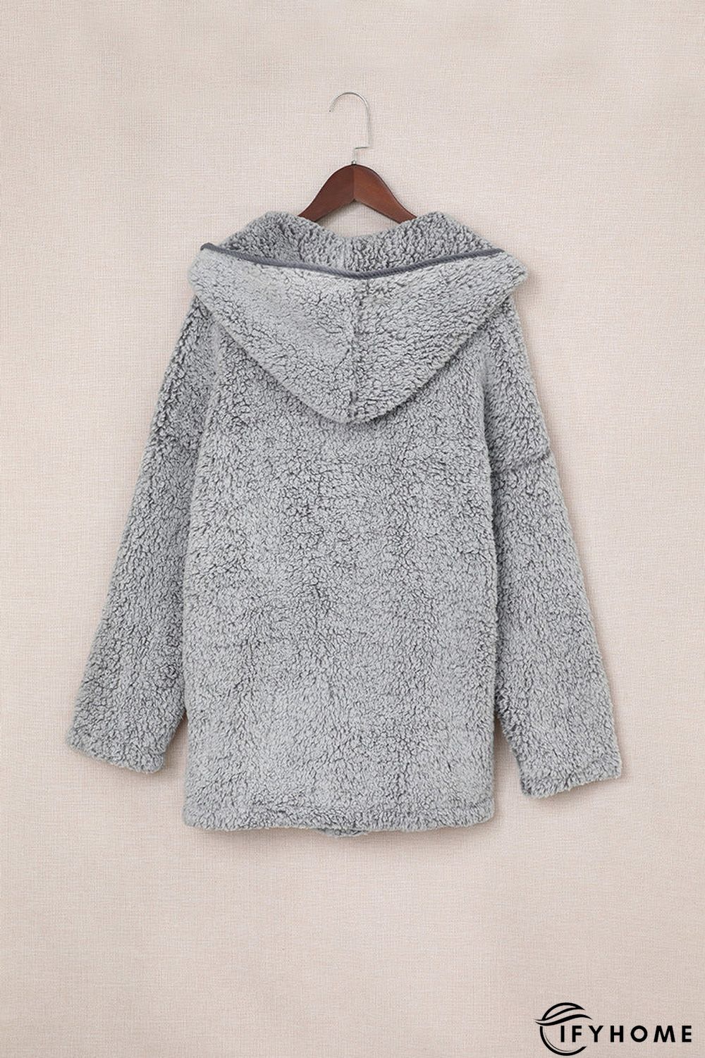 Fleece Thickened Hooded Jacket Women's Mid-length Loose Casual Jacket | IFYHOME