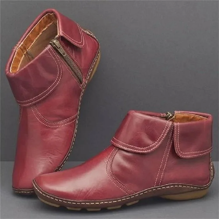 Botas informales de goma antideslizantes con punta redonda para mujer