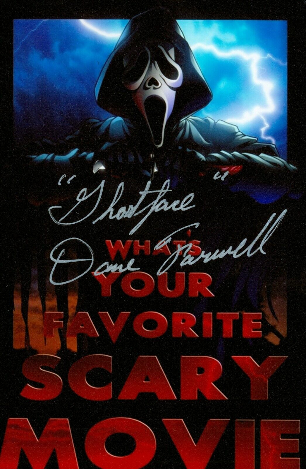 Dane Farwell Hand Signed 6x4 Photo Poster painting Scream Ghostface Autograph Memorabilia + COA