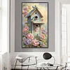 (45*75cm)Flower Birdhouse - Full Square Drill Diamond Painting