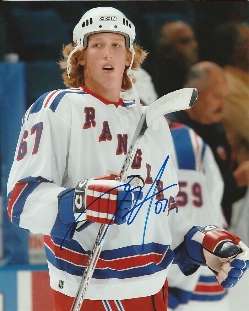 ROOKIE YEAR MARC STAAL SIGNED NEW YORK NY RANGERS 8x10 Photo Poster painting #1 Autograph