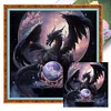 Dragon And Crystal Ball-Full Embroidery 3 Strands 11CT Stamped Cross Stitch-40*40CM