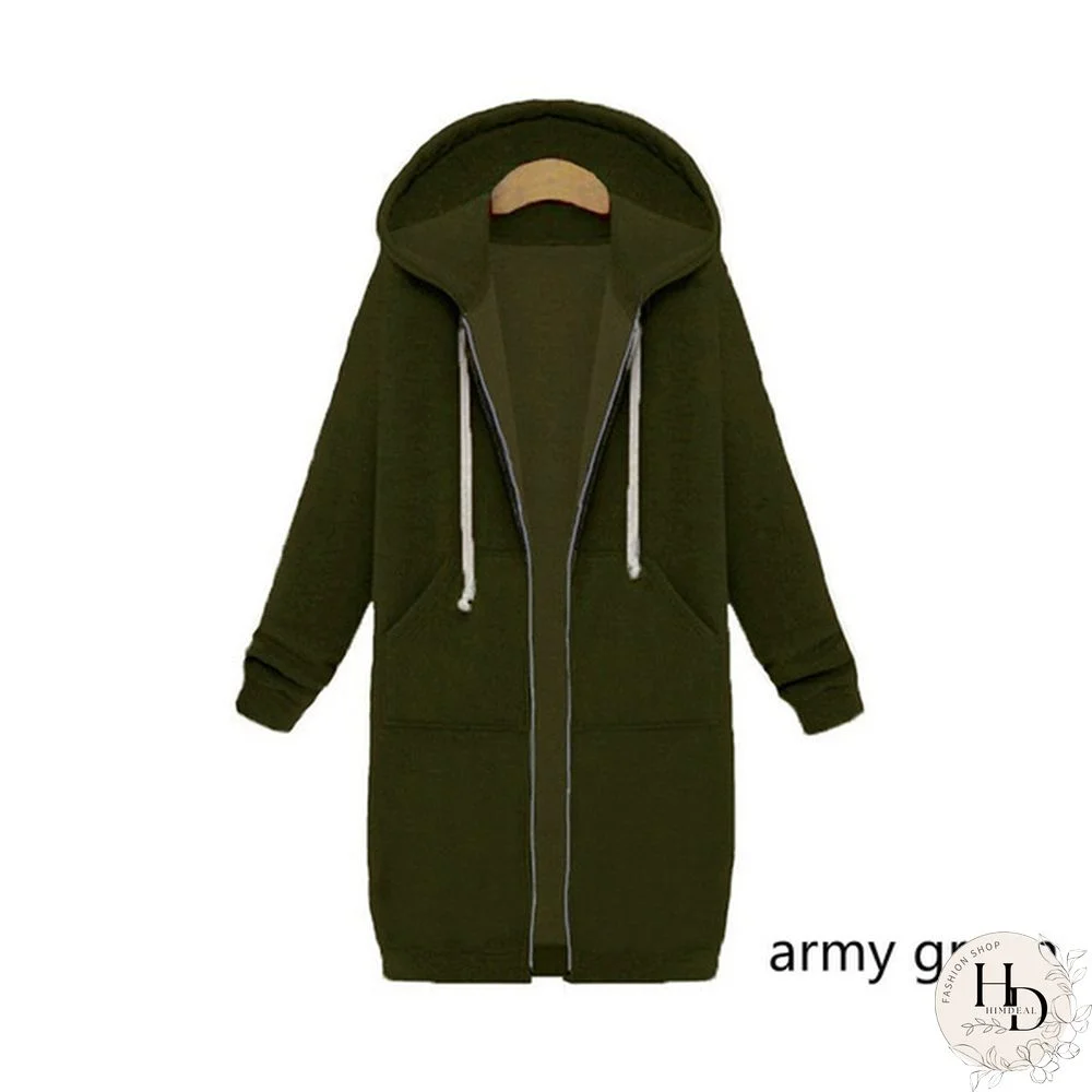 Plus Size Autumn Winter Women Cardigan Extra Long Thicken Velvet Jacket Loose Hoodie Coat