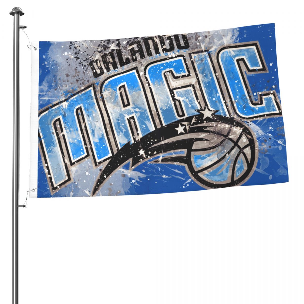 Orlando Magic Grunge Art Logo 2x3FT Flag
