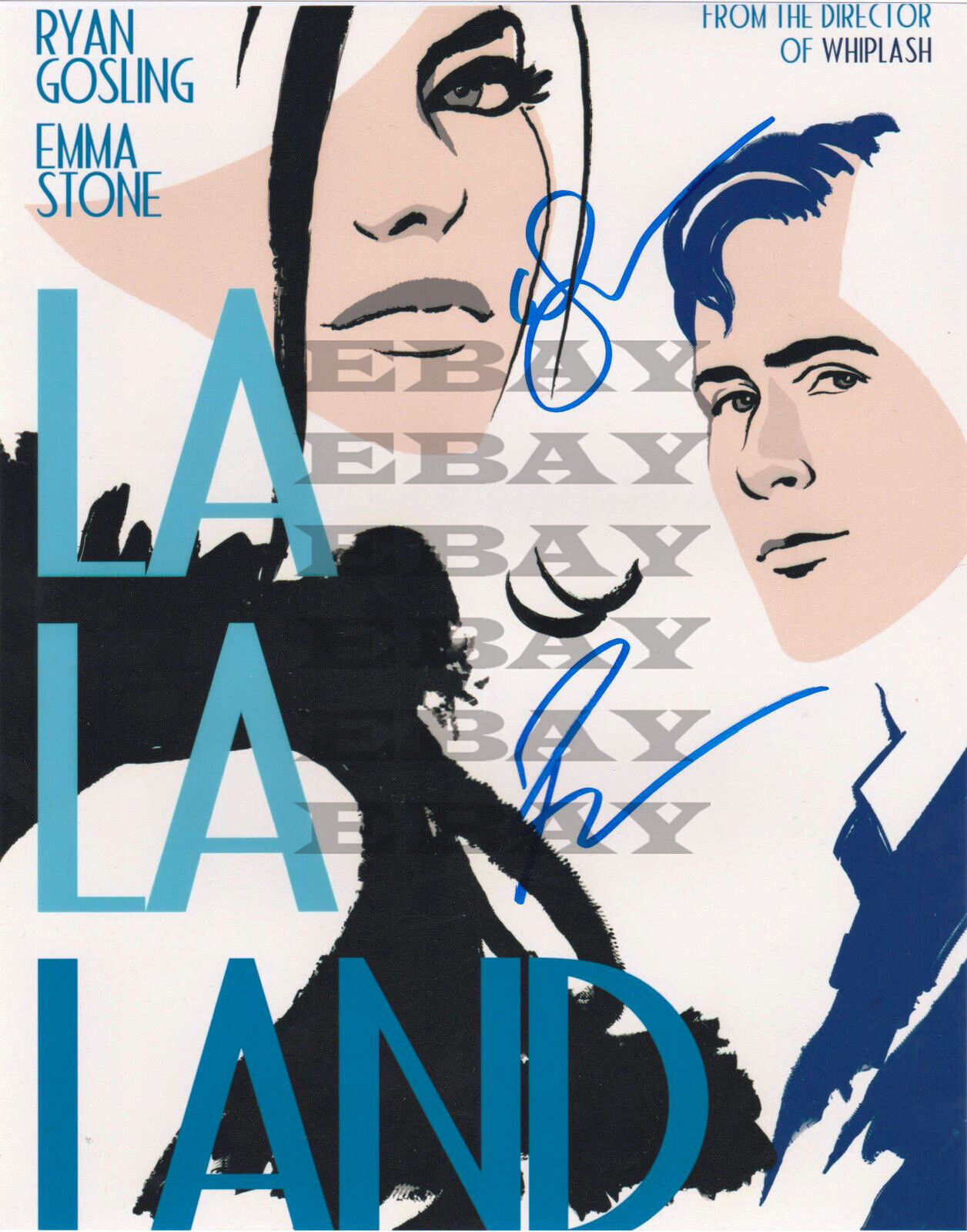 Emma Stone & Ryan Autographed Signed 8x10 Photo Poster painting Reprint