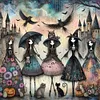 Witches-11CT Stamped Cross Stitch 50*50cm/19.69*19.69in tapestrymarket