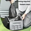 Folding Collapsible Toilet for Adults & Kids Emergency Toilet with Lid & Reusable for Camping Travel Outdoor Car RV & Emergency Use