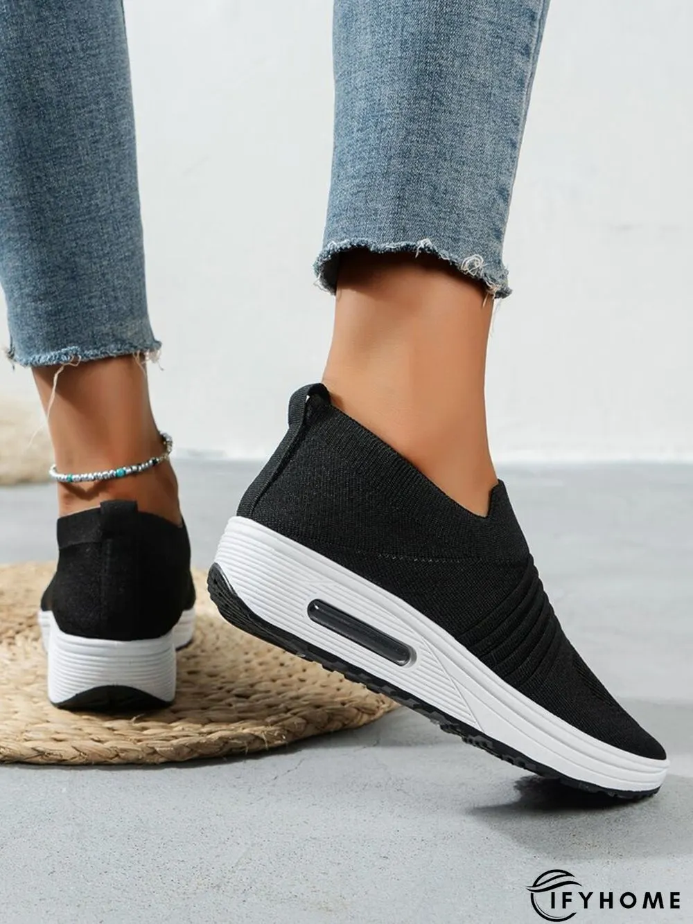Breathable Minimalist Slip On Rocking Fly Woven Shoes | IFYHOME