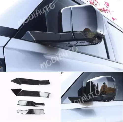 Dronehint For Land Rover Defender 110 90 20-2022 carbon Rear View Side Mirror Cover Trim*4 (For: Land Rover) Parts