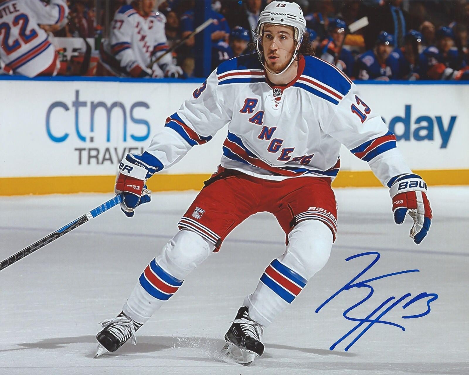 Kevin Hayes Signed 8x10 Photo Poster painting New York Rangers Autographed COA F