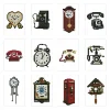 12pcs Mini Square Diamond Painting -Clock