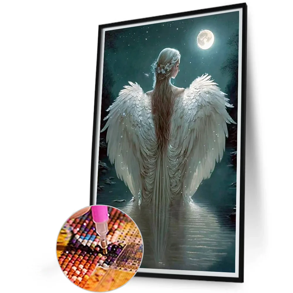 Partial AB Diamond Painting - Full Round Drill - Angel(Canvas|45*65cm)