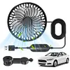 USB Car Fan 360 Rotatable Rear Seat Fan Car Cooling Fan for Sedan SUV Truck Van