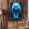 (40*60cm)Wolf - Full Round Drill Diamond Painting