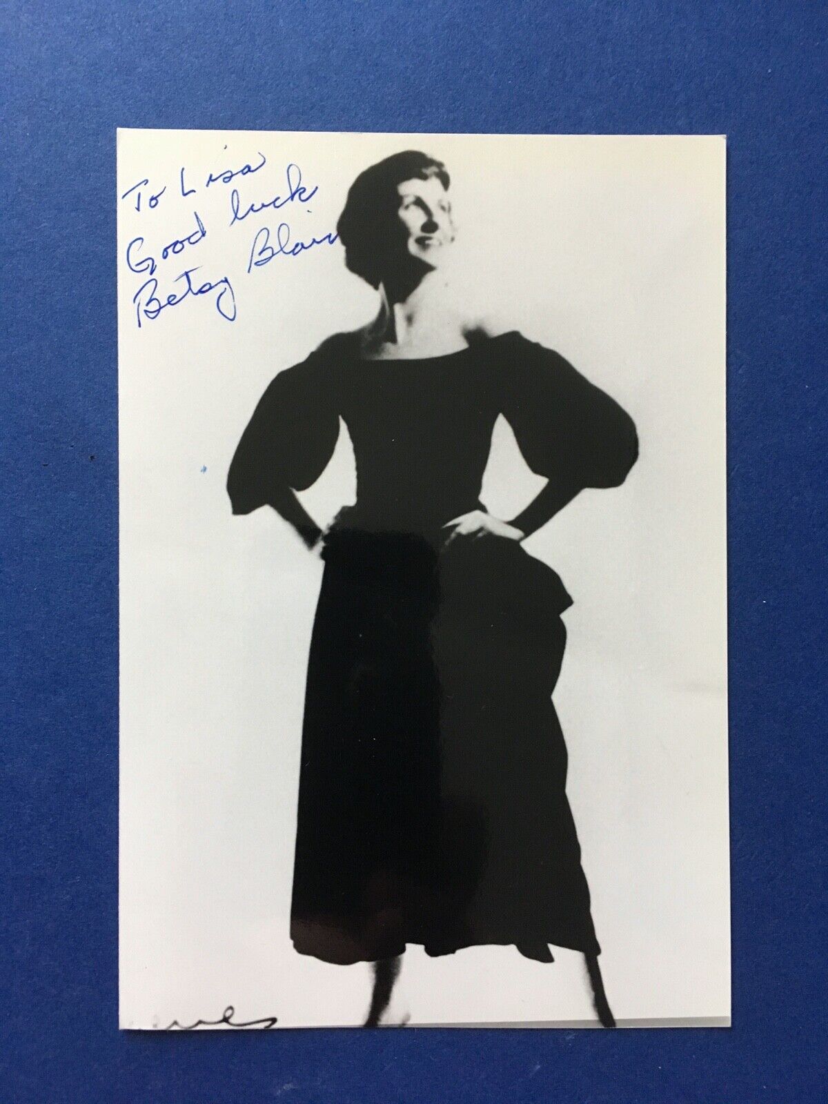 BETSY BLAIR - LATE GREAT AMERICAN ACTRESS - SUPERB SIGNED B/W Photo Poster painting