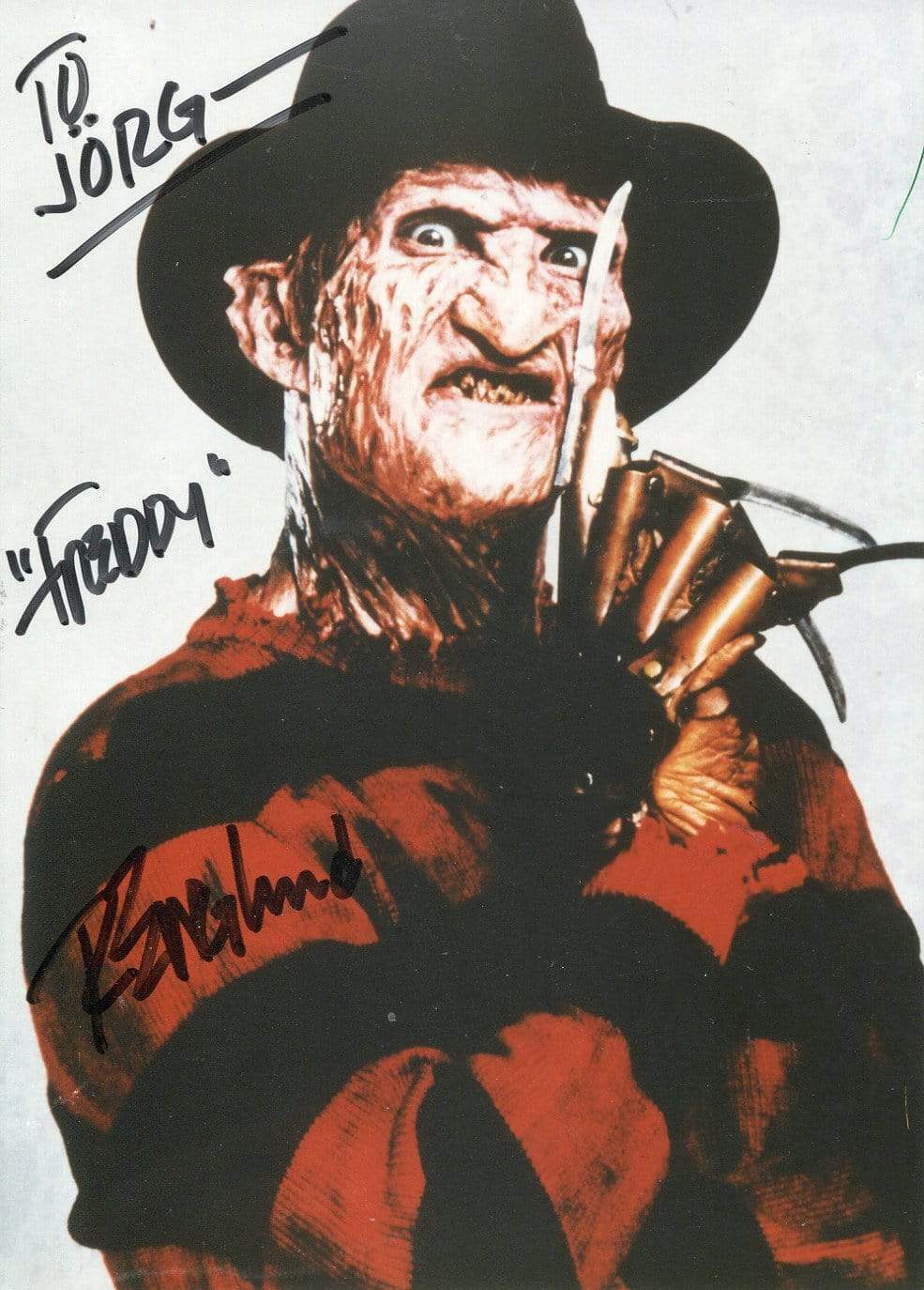 Robert Englund great signed FREDDY Photo Poster paintinggraph !