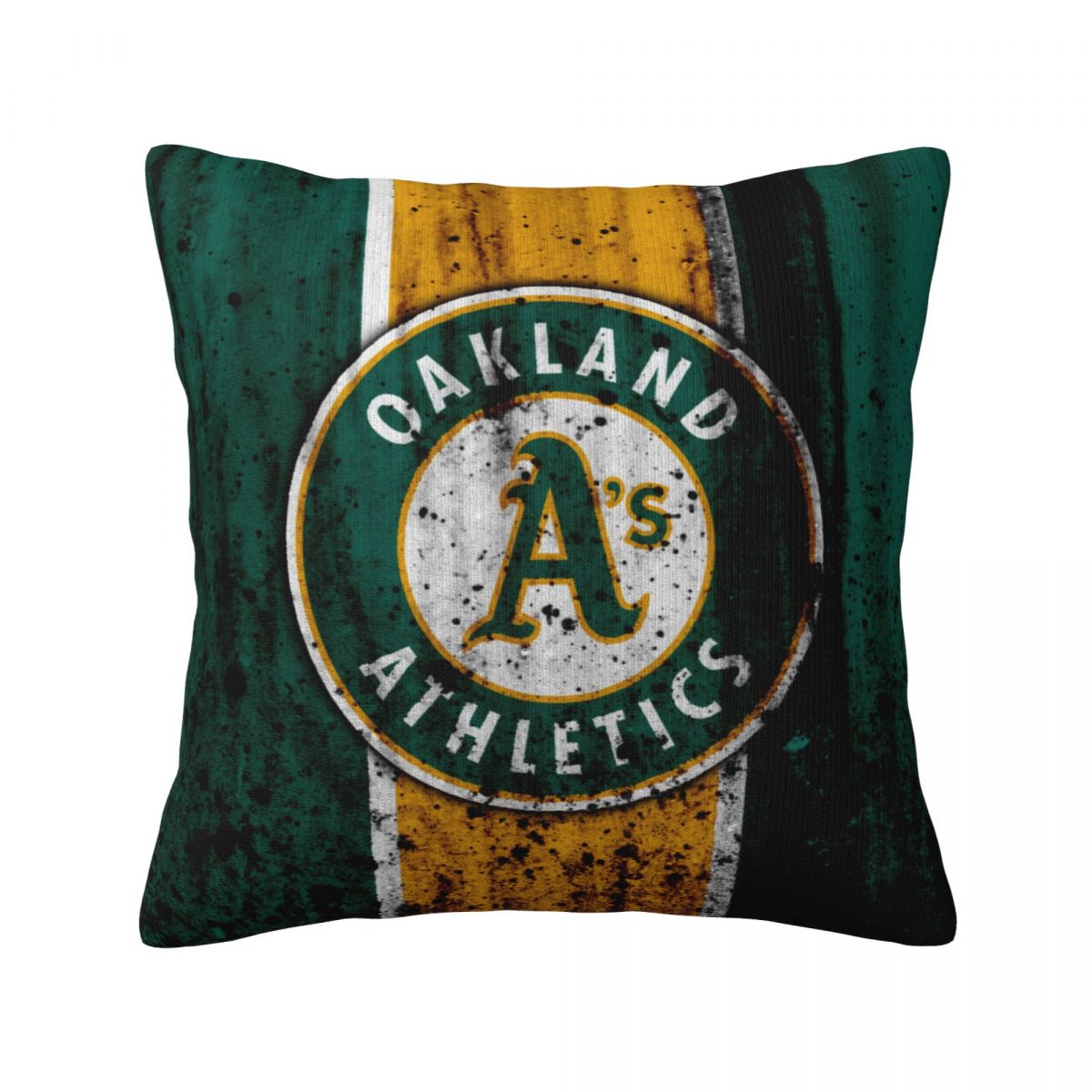 Oakland Athletics Rugged Logo Short Plush Cushion for Home Decor