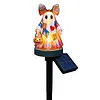 Resin Lighted Vintage Patchwork Ghost with Floral Bow and Pumpkin Lights LED Lighted Patchwork Ghost Decor Halloween Patchworks Ghosts Lamp for Mantel Shelf Entryway Porch
