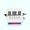 17 Keys 8 Bass Accordion Instrument, Mini Instrument for Students, Early Learning Enlightenment, Suitable for Music Lovers Accordion Mini Accordion with Adjustable Shoulder Straps, Softer Sound, Portable Instrument for Music Beginners