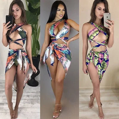 Sexy Halter Swimsuit High Neck Bandage Biquini Thong Swim Bathing Suit Bling Sequin Swimwear Women Brazilian Push Up Bikini