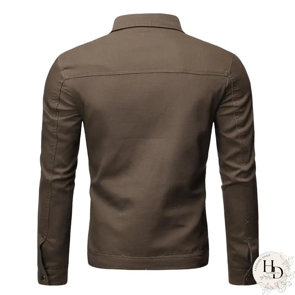 New Autumn Mens Jackets Fashion Military Jacket Men Coats Slim Fit Casual Male Outerwear