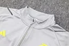Joyfball 2024/2025 Flamengo Half-Pull Training Suit Light Gray Football Shirt 1:1 Thai Quality