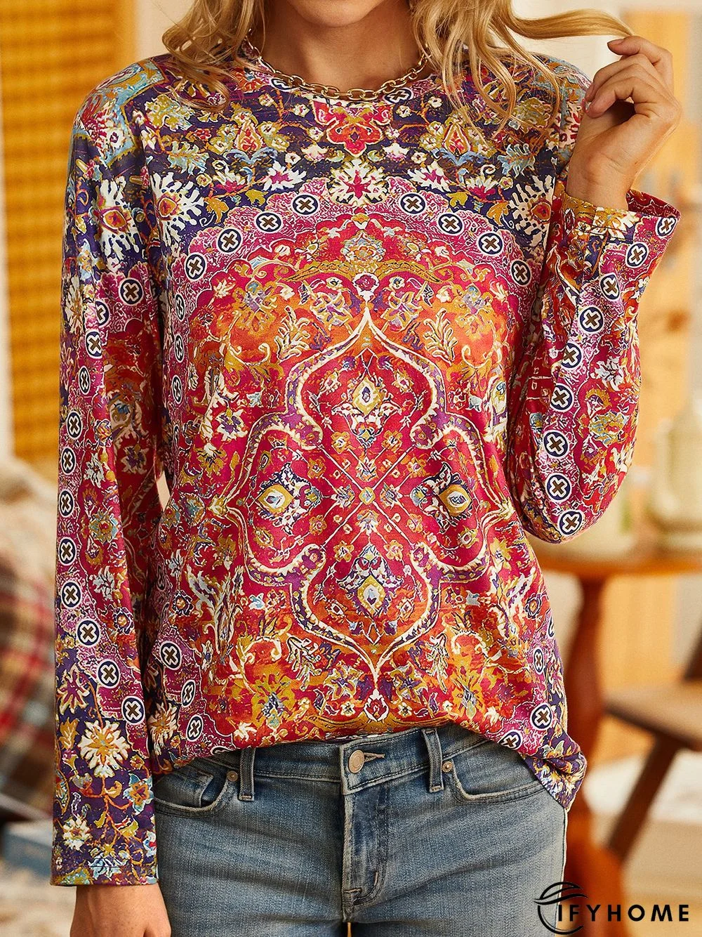 Loose Ethnic Casual T-Shirt | IFYHOME