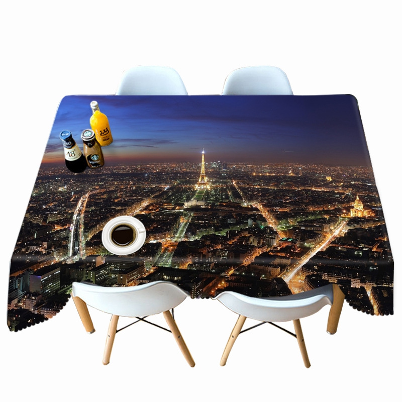 

Night Lights - 3D Tablecloth, 140*210cm, 501 Original