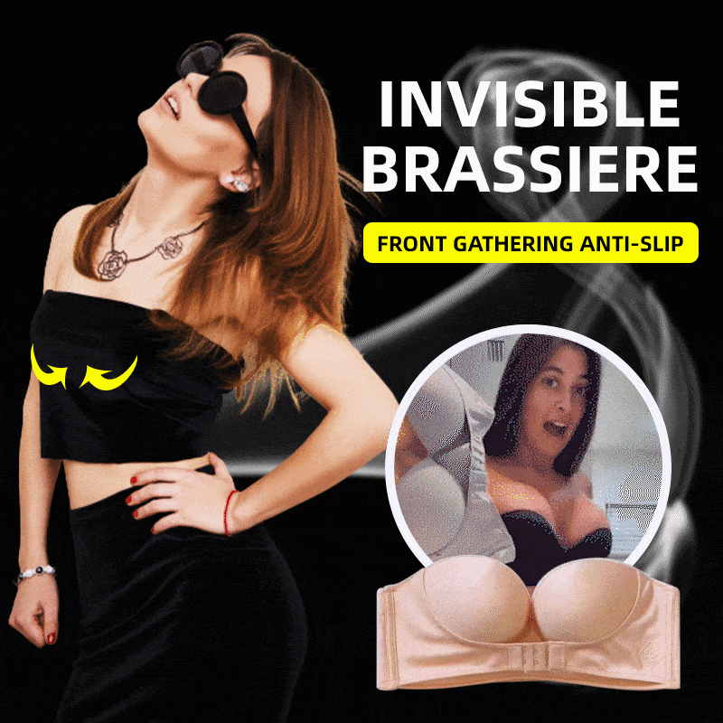 Invisible Bra Strapless bra girl underwear anti-slip bra gathered
