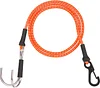 AMK RC Kinetic Winch Strap, Orange RC Car Escape Rope, 20In Rescue Trailer Hook for Axial SCX10 I II III Capra TRX4 TRX6 Element RC
