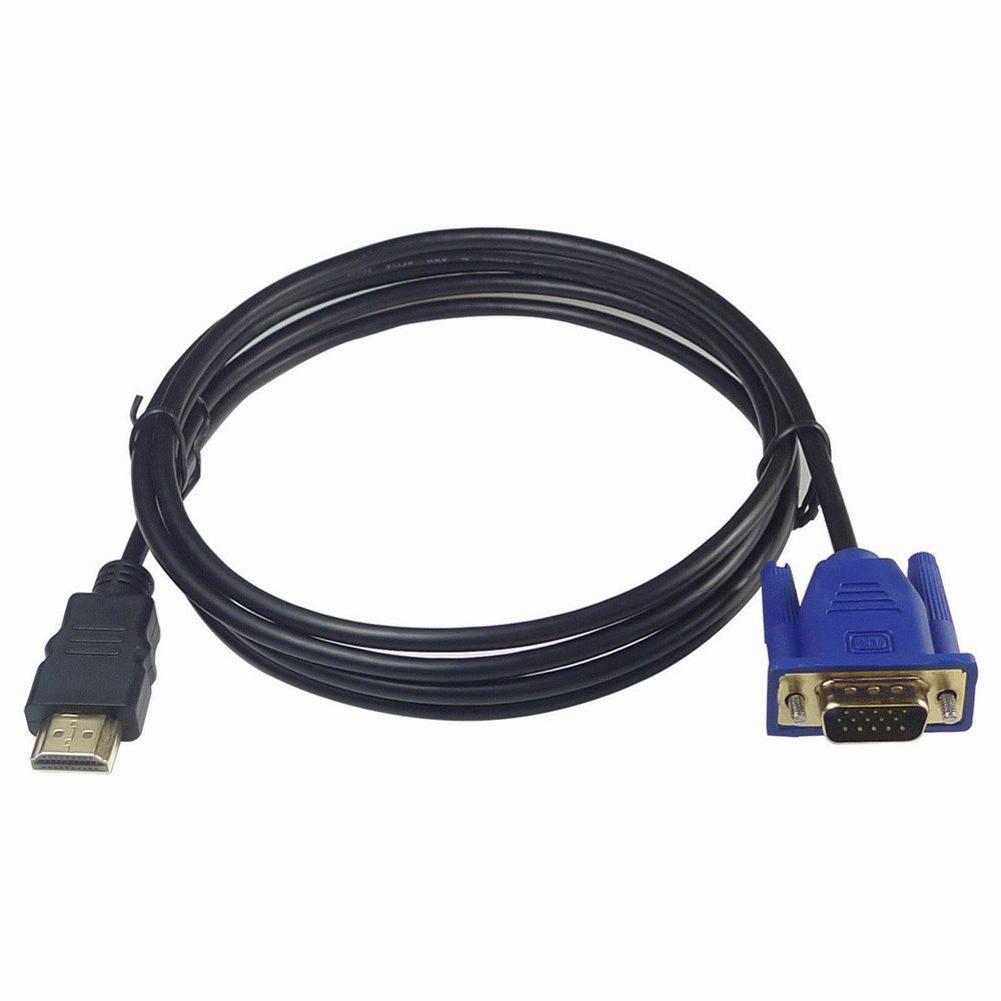 

6 ft 1.8M HDTV HDMI to VGA Male HD15 Adapter Cable For PC TV DF, 501 Original