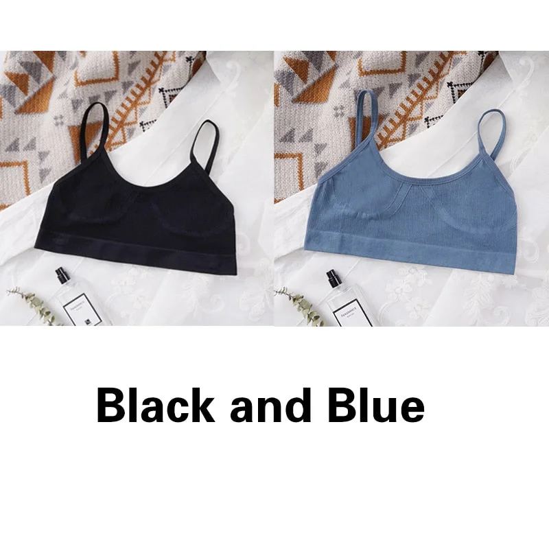 U-shaped Back Bra Tube Top Women Crop Top No Padded Wirefree Sexy Lingerie Bra Sports Fashion Street Women's Underwear Top