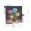 Glow-In-The-Dark Rose - Rundbohrer Diamantmalerei - 30*30cm