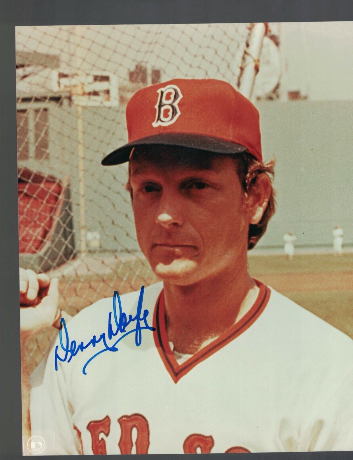 Denny Doyle Boston Red Sox Signed 8 x 10