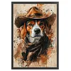 Cowboy Dog 11CT 3 Strands DIY Counted Cross Stitch Kit Large Size 40x60cm Cross Stitch Patterns Arts Craft Kits for Beginners Adults Home Decor