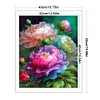 Peony-11CT Counted Cross Stitch 40*50cm/15.75*19.69in