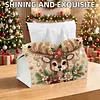Xmas Deer DIY Pearl Diamond Painting PU Cover Tissue Holder Kit Pearl Art Painting Decoration for Home & Gifts