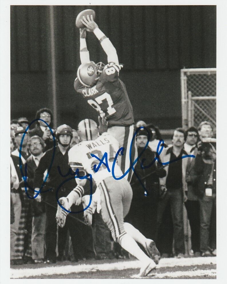 DWIGHT CLARK SIGNED SAN FRANCISCO 49ers THE CATCH