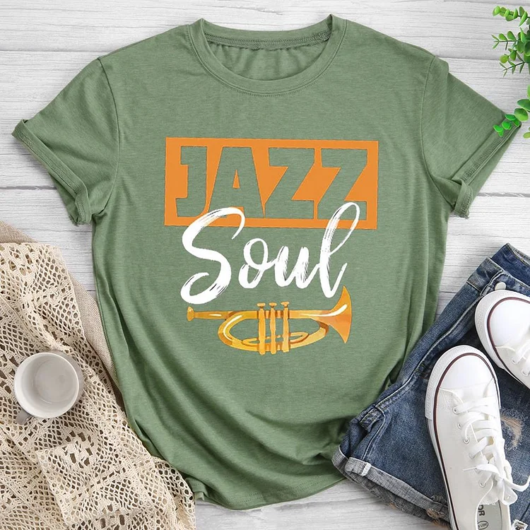 Jazz soul Round Neck T-shirt