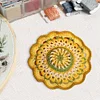 (US Only)Crochet Mandala Coaster Handmade DIY Material Package with Crochet Hook(3)