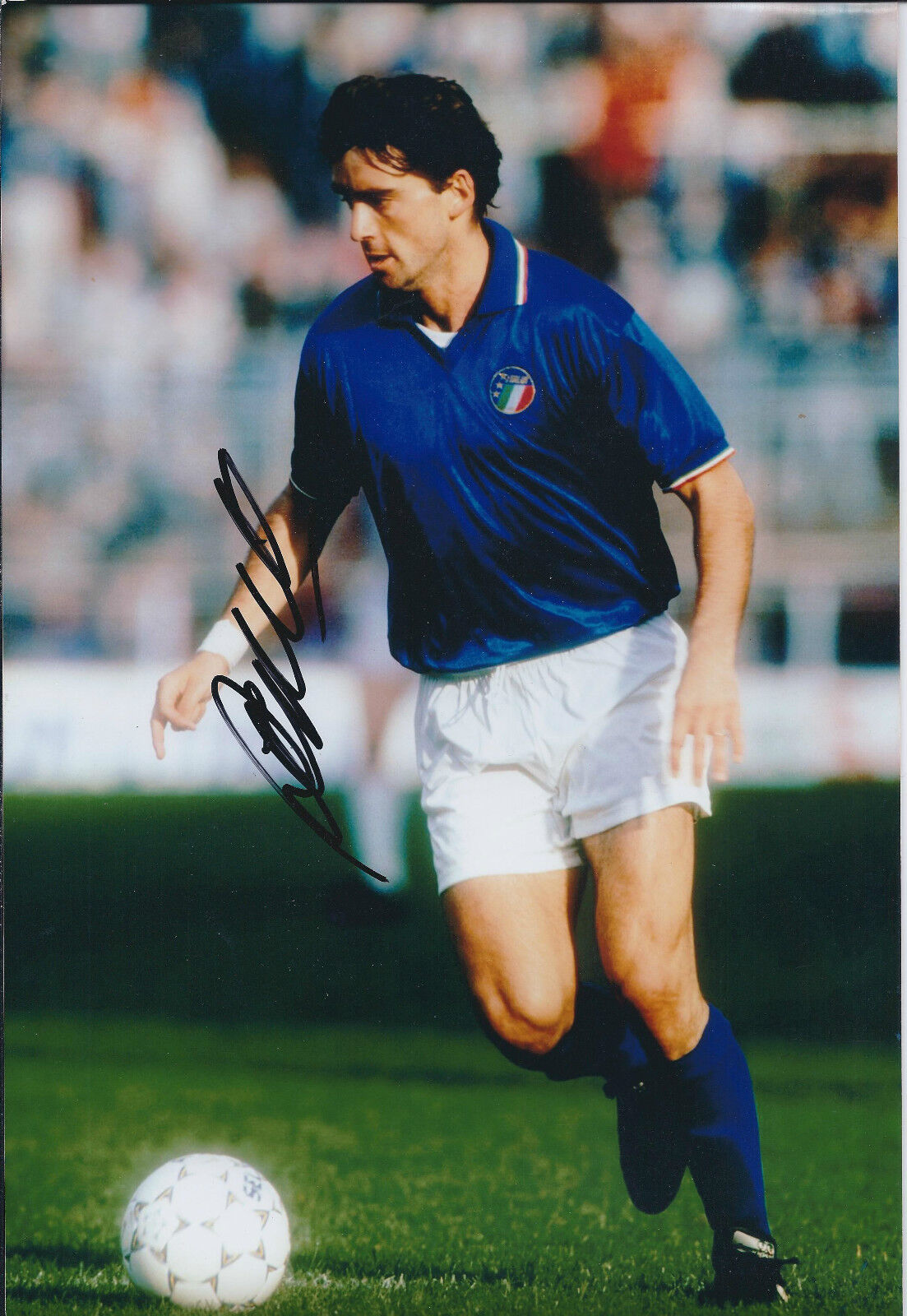 Roberto MANCINI SIGNED Autograph 12x8 Photo Poster painting AFTAL COA Italian LEGEND