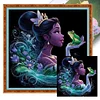 (Multi-Style) Silhouette Disney Princess Elsa-11CT Stamped Cross Stitch 40*40cm/15.75*15.75in