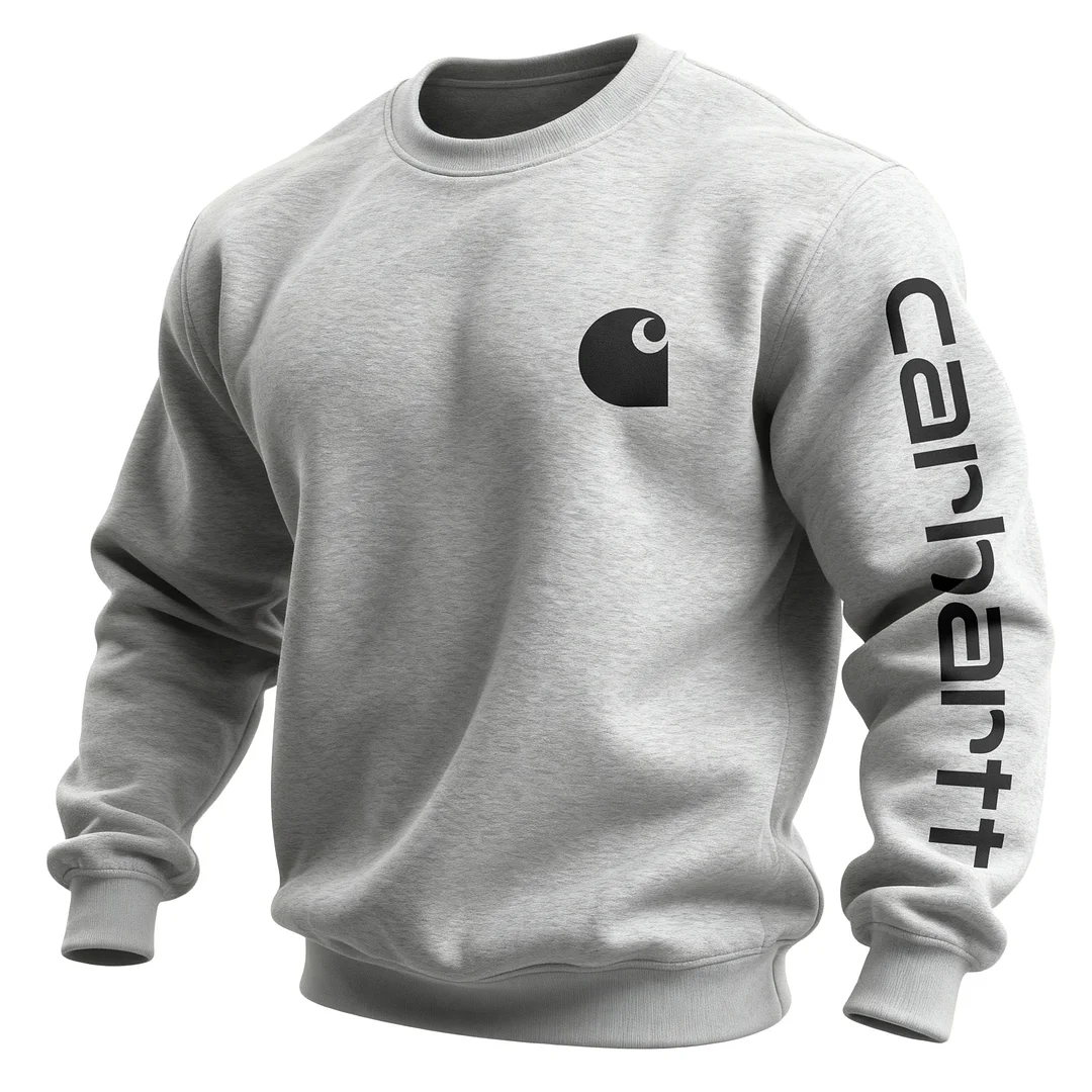 Unisex Loose And Comfortable Plush And Thickened Round Neck Pullover Sweatshirt