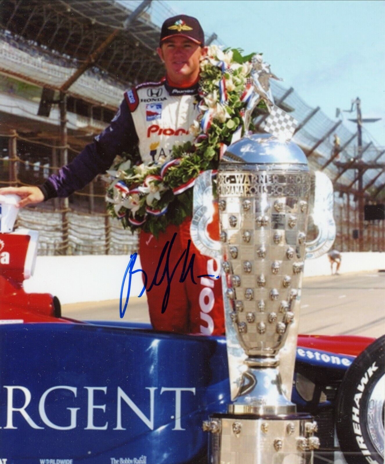 Buddy Rice Indy 500 Champ Signed Autographed Picture Photo Poster painting COA