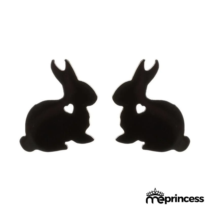 Women Fashion Hollow Eagle Owl Snake Dolphin Bee Giraffe Elephant Dog Cat Rabbit Fish Bird Penguim Stainless Steel Stud Earrings