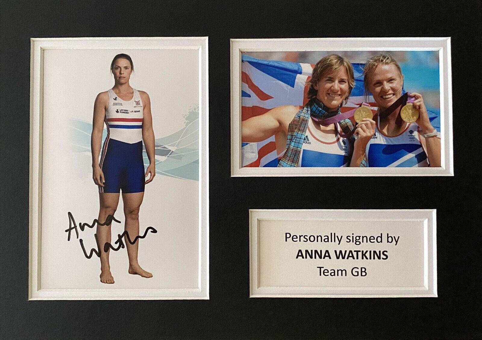 Anna Watkins Hand Signed Photo Poster painting In A4 Mount Display - Olympics - Team GB