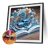 Flowers Book - Diamond Painting - Partial Special Shaped Drill(Canvas|30*30cm)