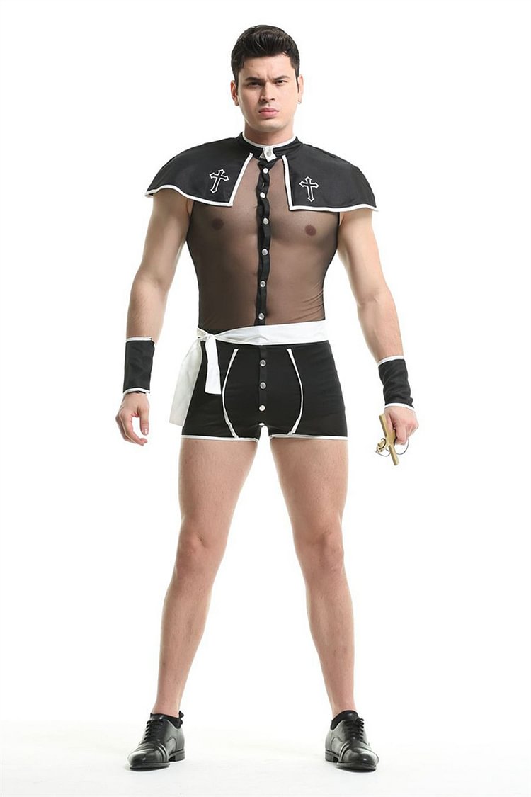 Halloween Men's Sexy Underwear Sexy Doctor Nurse Navy Play Suit 